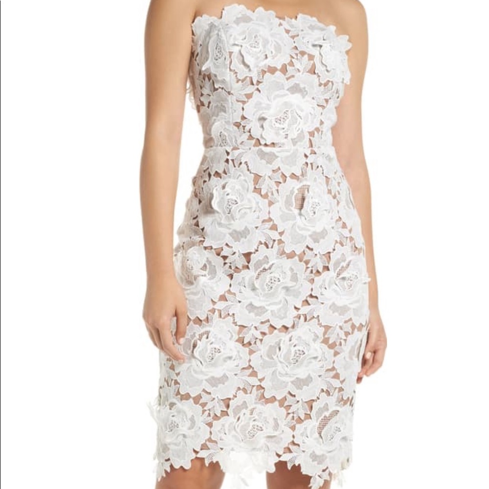 White lace dress